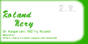 roland mery business card